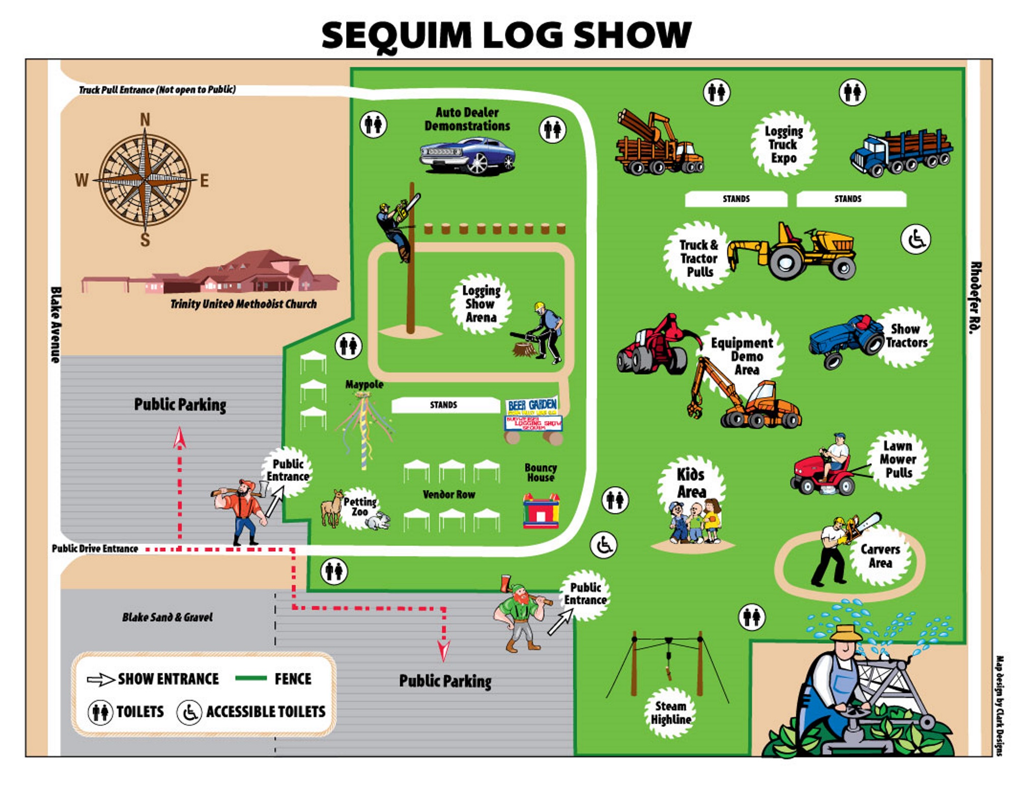 LoggingShowMap large Sequim Irrigation Festival